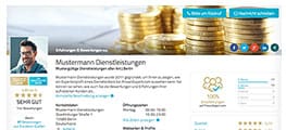 Profil mit gebündelten Bewertungen