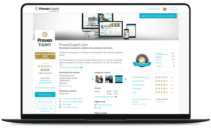 Perfil de ProvenExpert.com